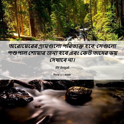 Picture 06 - যিচয়া 17:2 BENIRV - অরোয়েরের - Bible Verse Picture