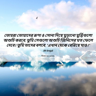 Picture 06 - যিচয়া 30:22 BENIRV - তোমরা তোমাদের - Bible Verse Picture