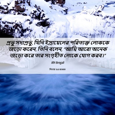 Picture 06 - যিচয়া 56:8 BENIRV - প্রভু সদাপ্রভু, - Bible Verse Picture