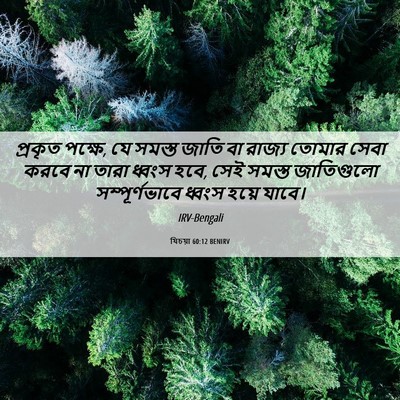 Picture 06 - যিচয়া 60:12 BENIRV - প্রকৃত পক্ষে, যে - Bible Verse Picture