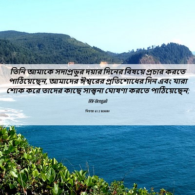 Picture 06 - যিচয়া 61:2 BENIRV - তিনি আমাকে - Bible Verse Picture