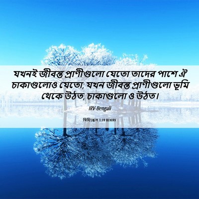 Picture 06 - যিহিষ্কেল 1:19 BENIRV - যখনই জীবন্ত - Bible Verse Picture