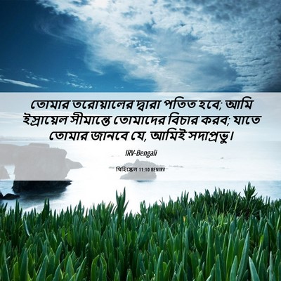 Picture 06 - যিহিষ্কেল 11:10 BENIRV - তোমার তরোয়ালের - Bible Verse Picture