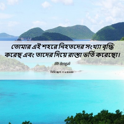 Picture 06 - যিহিষ্কেল 11:6 BENIRV - তোমার এই শহরে - Bible Verse Picture