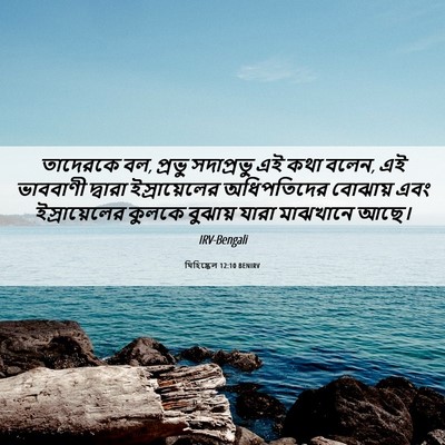 Picture 06 - যিহিষ্কেল 12:10 BENIRV - তাদেরকে বল, প্রভু - Bible Verse Picture