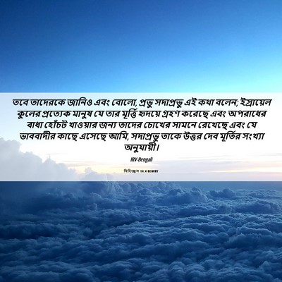 Picture 06 - যিহিষ্কেল 14:4 BENIRV - তবে তাদেরকে জানিও - Bible Verse Picture
