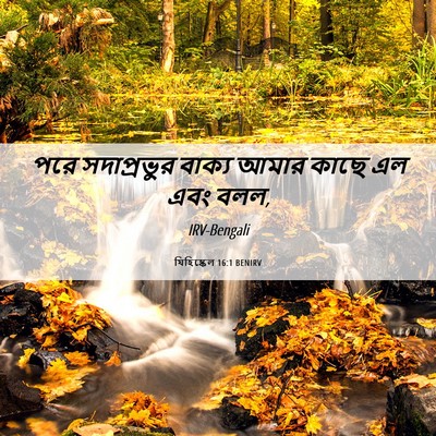Picture 06 - যিহিষ্কেল 16:1 BENIRV - পরে সদাপ্রভুর - Bible Verse Picture