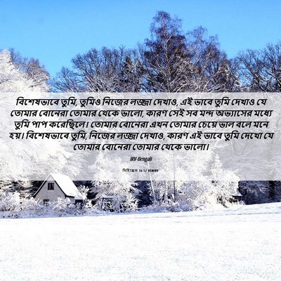 Picture 06 - যিহিষ্কেল 16:52 BENIRV - বিশেষভাবে তুমি, - Bible Verse Picture