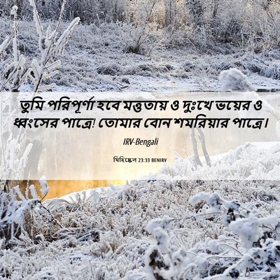 Picture 06 - যিহিষ্কেল 23:33 BENIRV - তুমি পরিপূর্ণা - Bible Verse Picture