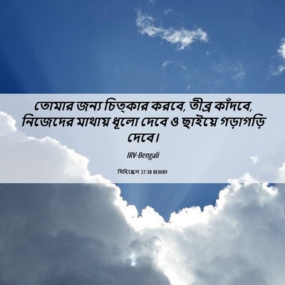Picture 06 - যিহিষ্কেল 27:30 BENIRV - তোমার জন্য - Bible Verse Picture