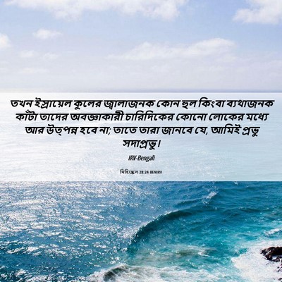 Picture 06 - যিহিষ্কেল 28:24 BENIRV - তখন ইস্রায়েল - Bible Verse Picture