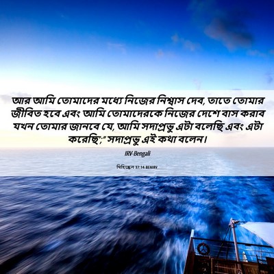 Picture 06 - যিহিষ্কেল 37:14 BENIRV - আর আমি তোমাদের - Bible Verse Picture