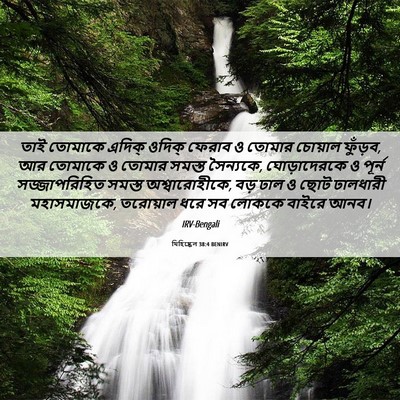 Picture 06 - যিহিষ্কেল 38:4 BENIRV - তাই তোমাকে এদিক্‌ - Bible Verse Picture