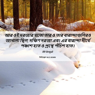 Picture 06 - যিহিষ্কেল 40:25 BENIRV - আর ওই দরজার মতো তার - Bible Verse Picture
