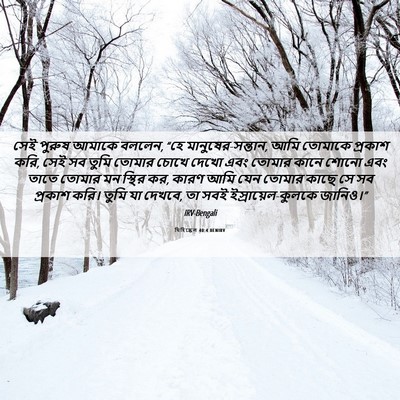 Picture 06 - যিহিষ্কেল 40:4 BENIRV - সেই পুরুষ আমাকে - Bible Verse Picture