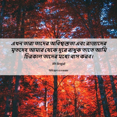 Picture 06 - যিহিষ্কেল 43:9 BENIRV - এখন তারা তাদের - Bible Verse Picture