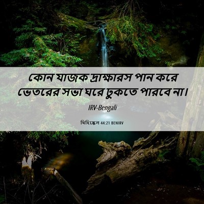 Picture 06 - যিহিষ্কেল 44:21 BENIRV - কোন যাজক - Bible Verse Picture