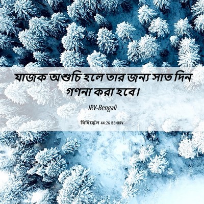 Picture 06 - যিহিষ্কেল 44:26 BENIRV - যাজক অশুচি হলে তার - Bible Verse Picture