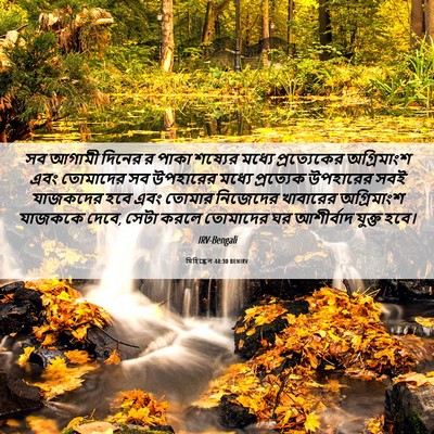 Picture 06 - যিহিষ্কেল 44:30 BENIRV - সব আগামী দিনের র - Bible Verse Picture