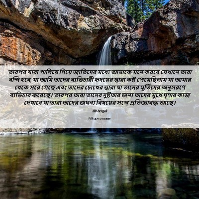 Picture 06 - যিহিষ্কেল 6:9 BENIRV - তারপর যারা - Bible Verse Picture