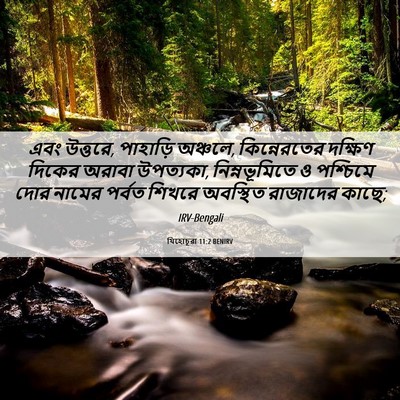 Picture 06 - যিহোচূৱা 11:2 BENIRV - এবং উত্তরে, - Bible Verse Picture