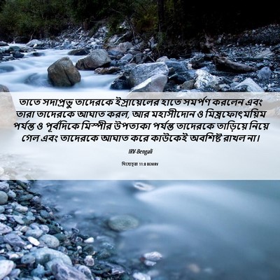 Picture 06 - যিহোচূৱা 11:8 BENIRV - তাতে সদাপ্রভু - Bible Verse Picture