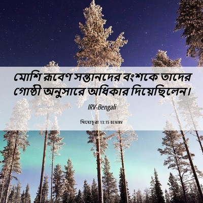 Picture 06 - যিহোচূৱা 13:15 BENIRV - মোশি রূবেণ - Bible Verse Picture