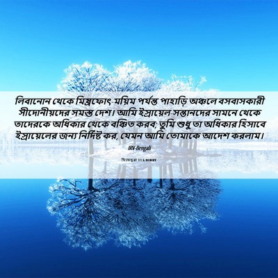 Picture 06 - যিহোচূৱা 13:6 BENIRV - লিবানোন থেকে - Bible Verse Picture