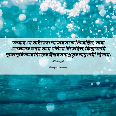Picture 06 - যিহোচূৱা 14:8 BENIRV - আমার যে ভাইয়েরা - Bible Verse Picture