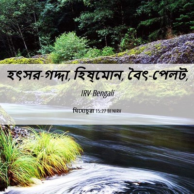 Picture 06 - যিহোচূৱা 15:27 BENIRV - হৎসর-গদ্দা, - Bible Verse Picture