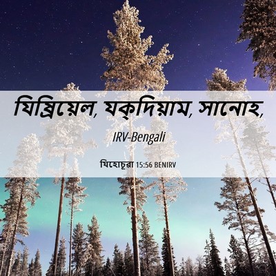 Picture 06 - যিহোচূৱা 15:56 BENIRV - যিষ্রিয়েল, - Bible Verse Picture