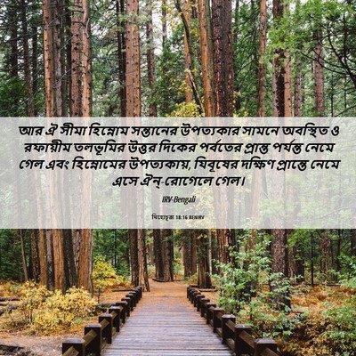 Picture 06 - যিহোচূৱা 18:16 BENIRV - আর ঐ সীমা হিম্নোম - Bible Verse Picture