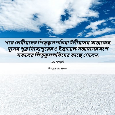Picture 06 - যিহোচূৱা 21:1 BENIRV - পরে লেবীয়দের - Bible Verse Picture