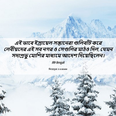 Picture 06 - যিহোচূৱা 21:8 BENIRV - এই ভাবে - Bible Verse Picture