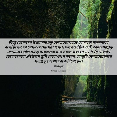 Picture 06 - যিহোচূৱা 23:15 BENIRV - কিন্তু তোমাদের - Bible Verse Picture