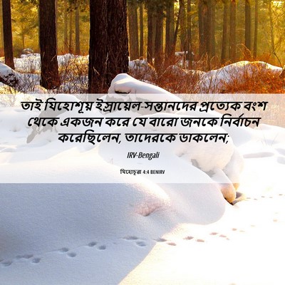 Picture 06 - যিহোচূৱা 4:4 BENIRV - তাই যিহোশূয় - Bible Verse Picture
