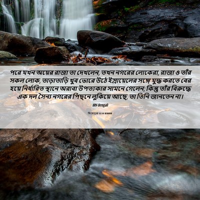 Picture 06 - যিহোচূৱা 8:14 BENIRV - পরে যখন অয়ের রাজা - Bible Verse Picture