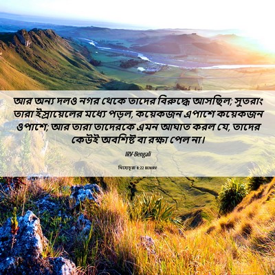 Picture 06 - যিহোচূৱা 8:22 BENIRV - আর অন্য দলও নগর - Bible Verse Picture