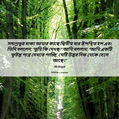 Picture 06 - যিৰিমিয়া 1:13 BENIRV - সদাপ্রভুর বাক্য - Bible Verse Picture