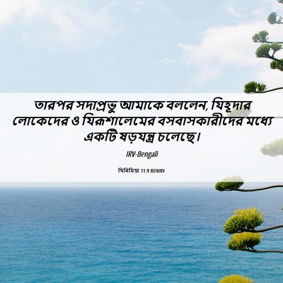 Picture 06 - যিৰিমিয়া 11:9 BENIRV - তারপর সদাপ্রভু - Bible Verse Picture
