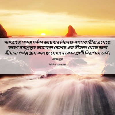 Picture 06 - যিৰিমিয়া 12:12 BENIRV - মরুপ্রান্তে সমস্ত - Bible Verse Picture