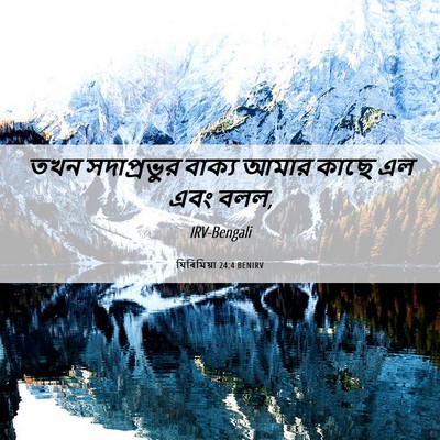 Picture 06 - যিৰিমিয়া 24:4 BENIRV - তখন সদাপ্রভুর - Bible Verse Picture