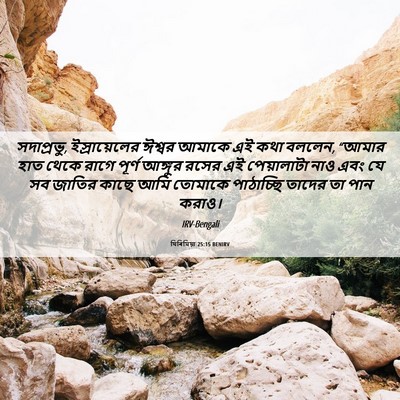 Picture 06 - যিৰিমিয়া 25:15 BENIRV - সদাপ্রভু, - Bible Verse Picture