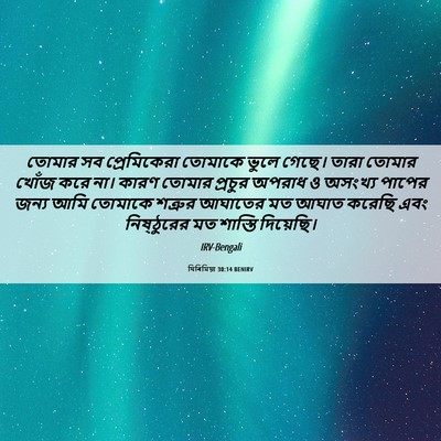 Picture 06 - যিৰিমিয়া 30:14 BENIRV - তোমার সব - Bible Verse Picture