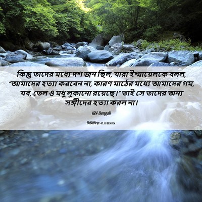 Picture 06 - যিৰিমিয়া 41:8 BENIRV - কিন্তু তাদের - Bible Verse Picture