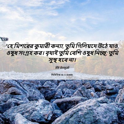 Picture 06 - যিৰিমিয়া 46:11 BENIRV - “হে মিশরের কুমারী - Bible Verse Picture