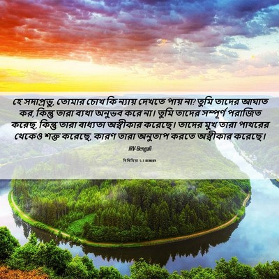 Picture 06 - যিৰিমিয়া 5:3 BENIRV - হে সদাপ্রভু, তোমার - Bible Verse Picture