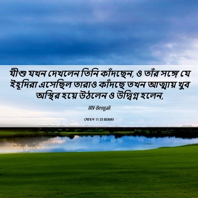 Picture 06 - যোহন 11:33 BENIRV - যীশু যখন দেখলেন - Bible Verse Picture