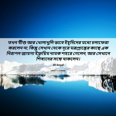 Picture 06 - যোহন 11:54 BENIRV - তখন যীশু আর - Bible Verse Picture