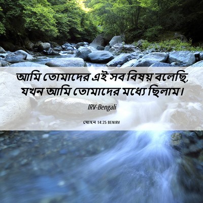 Picture 06 - যোহন 14:25 BENIRV - আমি তোমাদের এই সব - Bible Verse Picture
